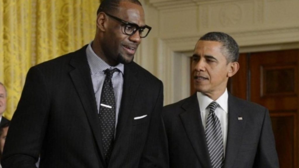 LeBron James and Barack Obama