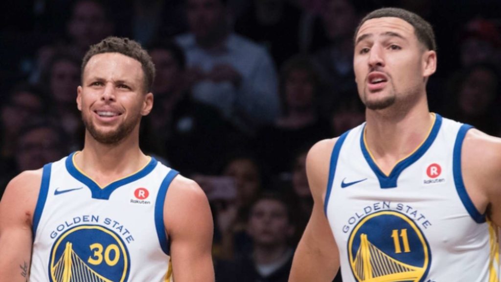 Stephen Curry and Klay Thompson