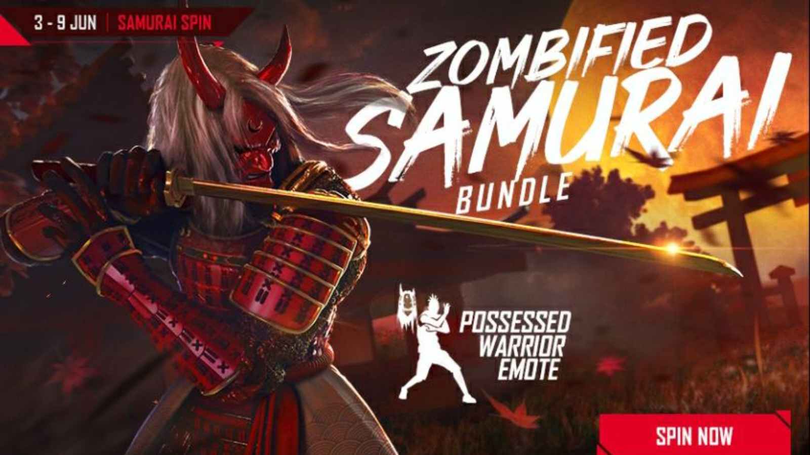 How To Get Zombified Samurai Bundle In Free Fire MAX Samurai Spin Event For June 2022?