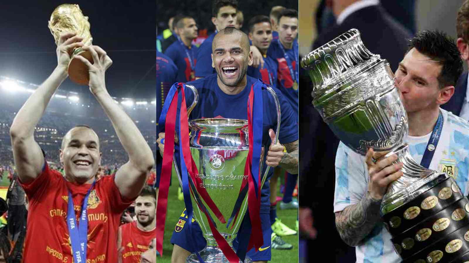 5 players with the most trophies in football history