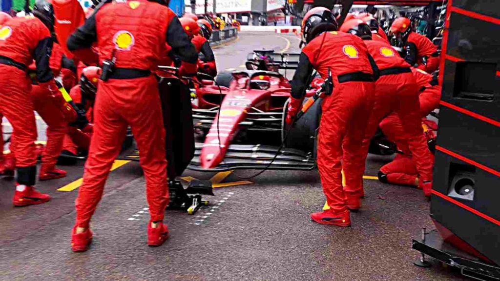 Charles Leclerc's pitstop