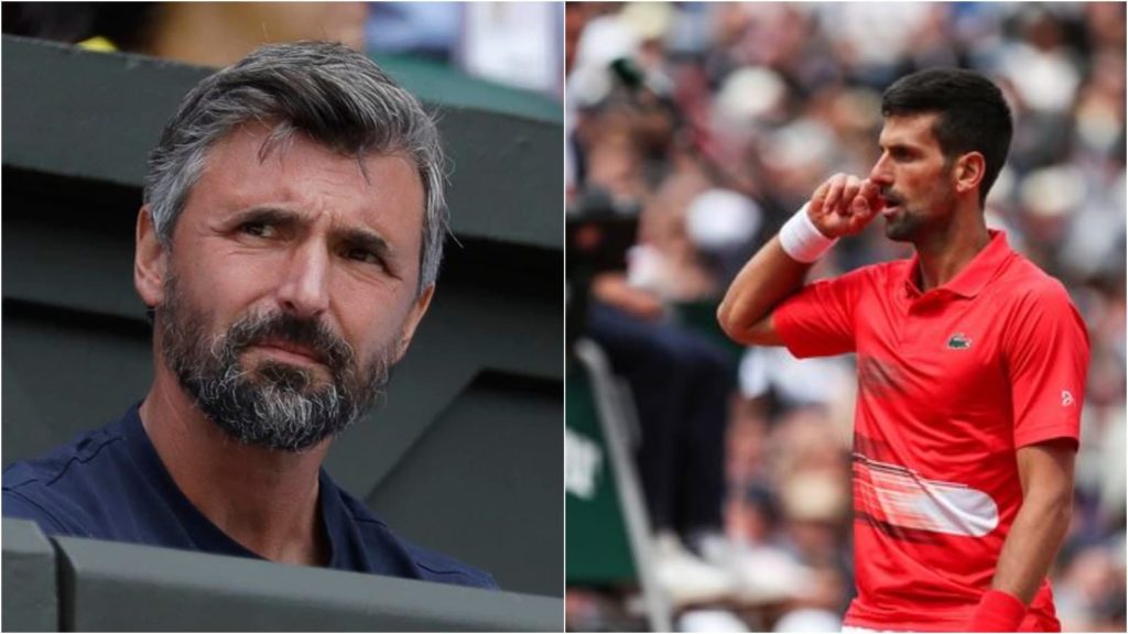 Goran Ivanisevic and Novak Djokovic