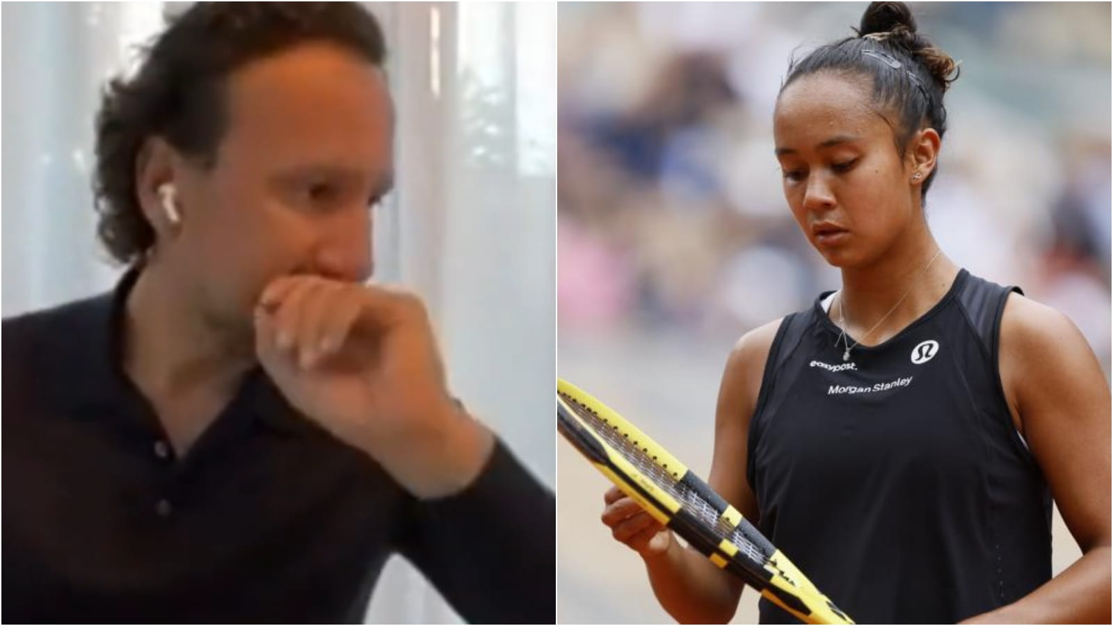 “I wanted her to stop” Leylah Fernandez’s father Jorge chokes up during an interview discussing his daughter’s serious foot fracture suffered at the French Open