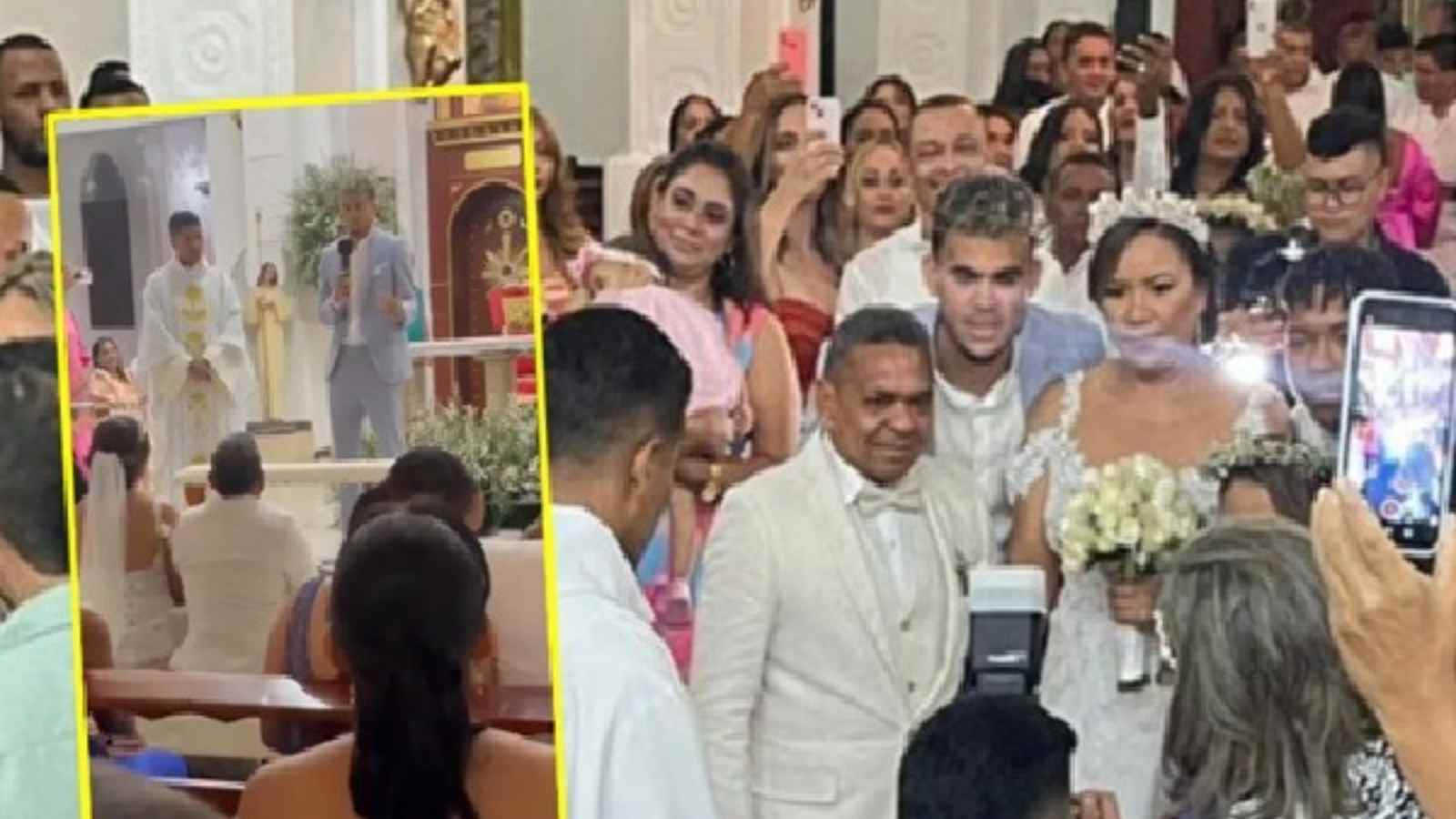 In Pictures: Luis Diaz celebrates his parents’ wedding as they unite after 30 years