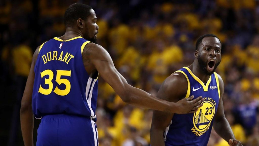 Kevin Durant and Draymond Green