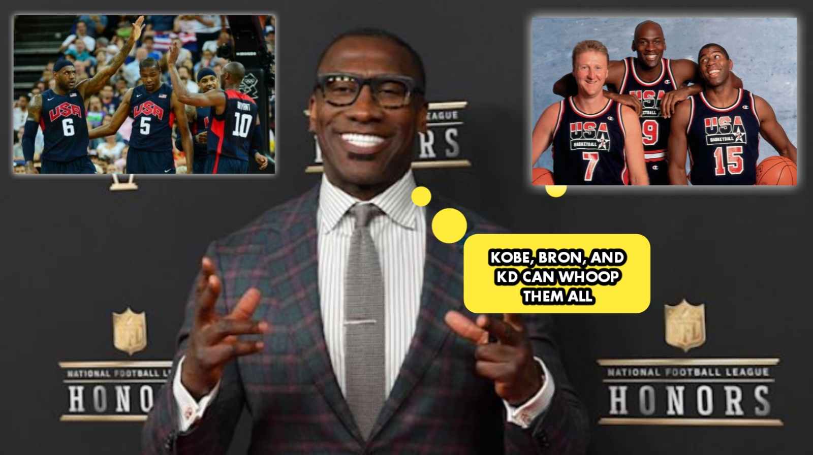 “Kevin Durant, Kobe Bryant, and LeBron James” Shannon Sharpe names a trio which could beat legendary Magic Johnson, Michael Jordan, and Larry Bird in 3v3