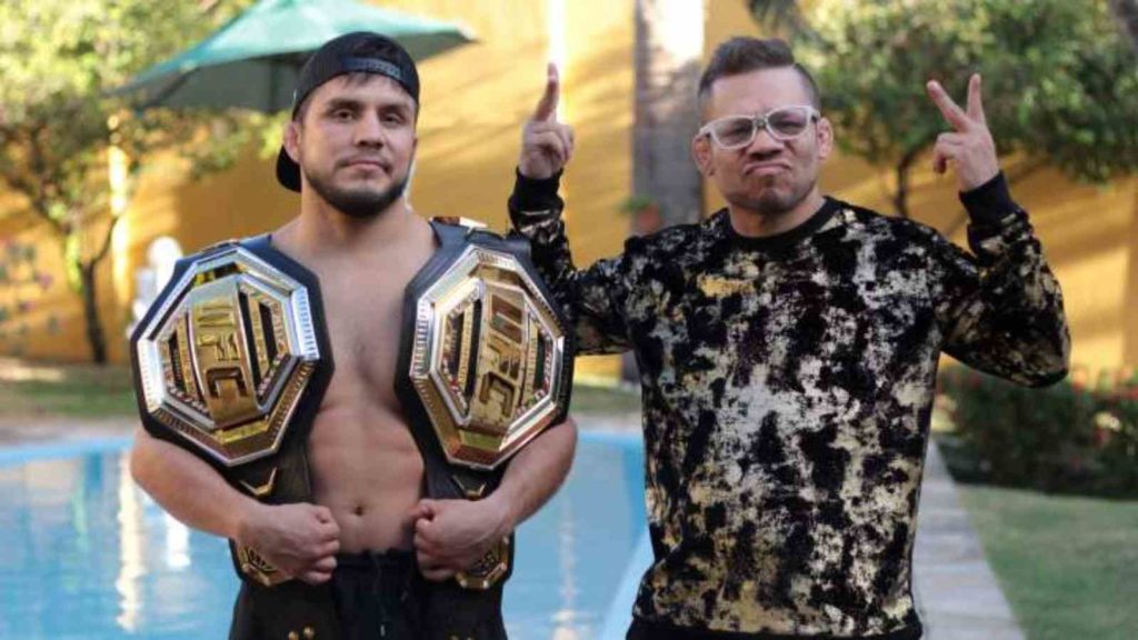 Henry Cejudo with Eric Albarracin 