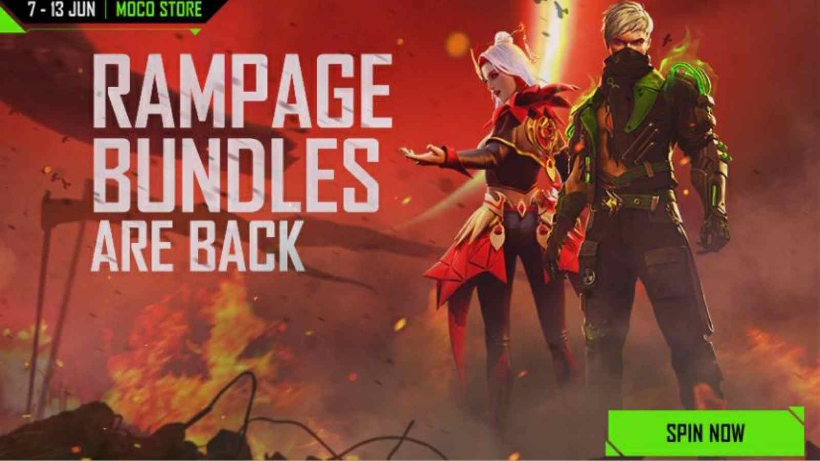 How To Get Legendary Rampage Bundles In Free Fire MAX Moco Store Event For June 2022?