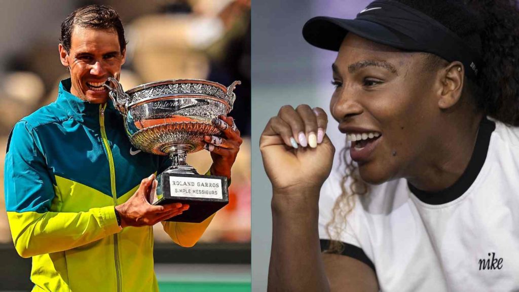 Rafael Nadal and Serena Williams