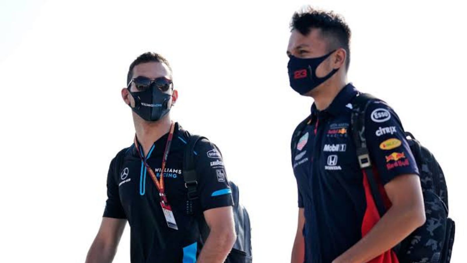 Williams drivers Nicholas Latifi and Alex Albon