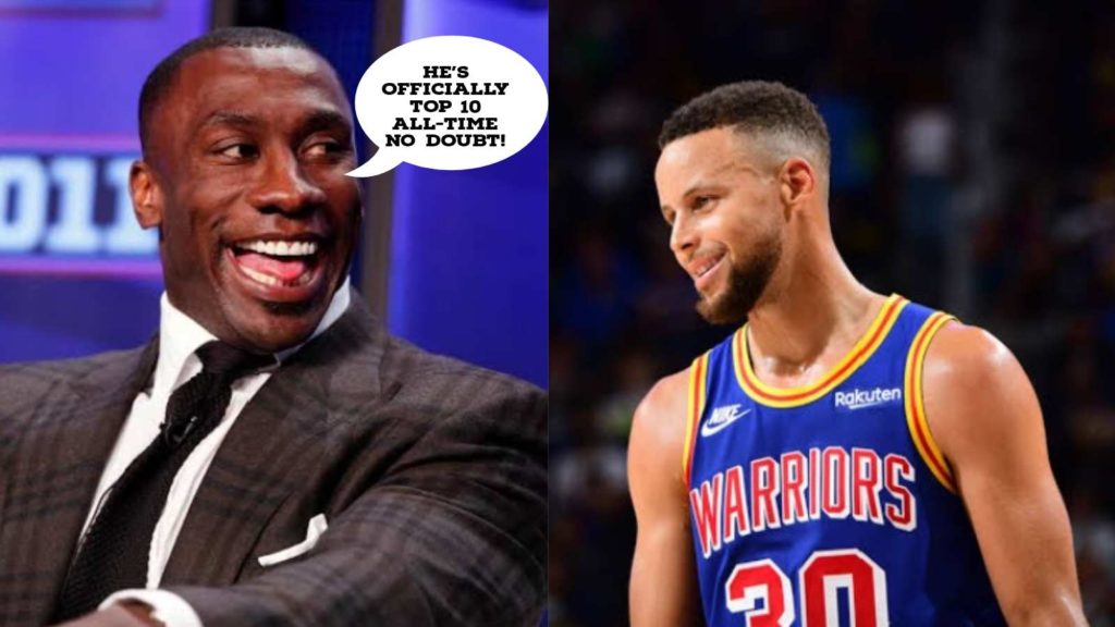 Shannon Sharpe and Stephen Curry