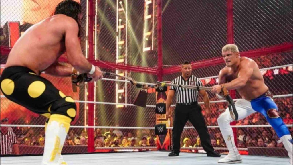 cody rhodes and seth rollins fighting