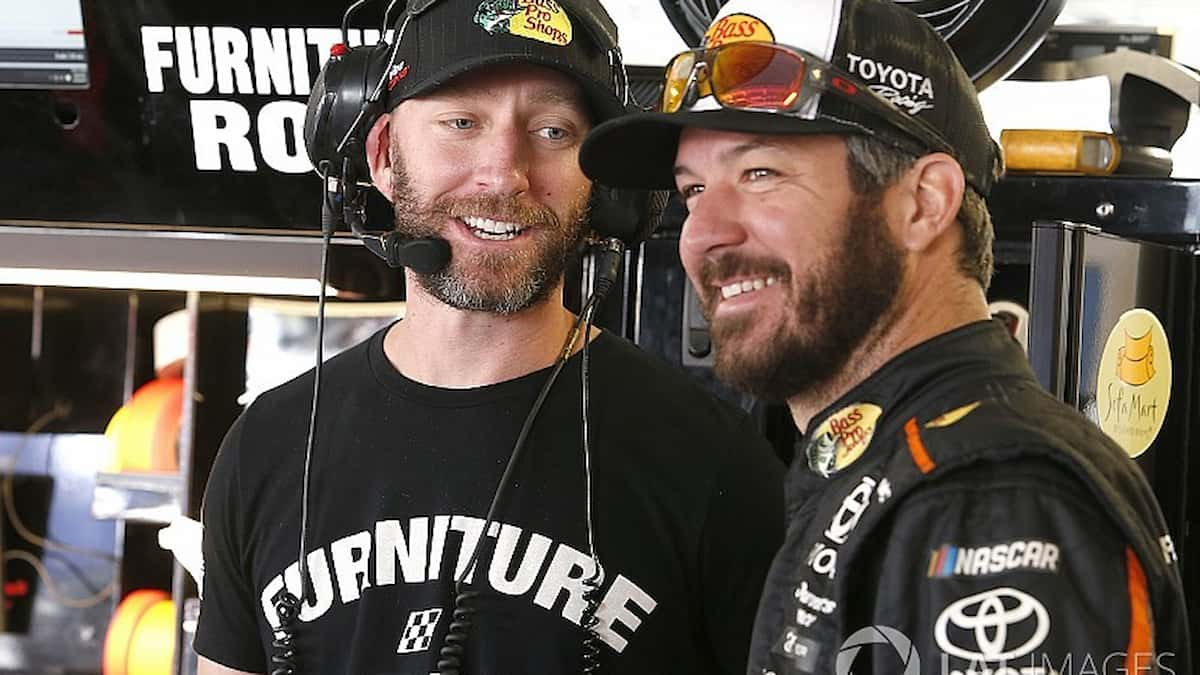 2017 Cup Series Champion and crew chief, Martin Truex Jr. and Cole Pearn reunite for the Toyota Save Mart 350 at Sonoma