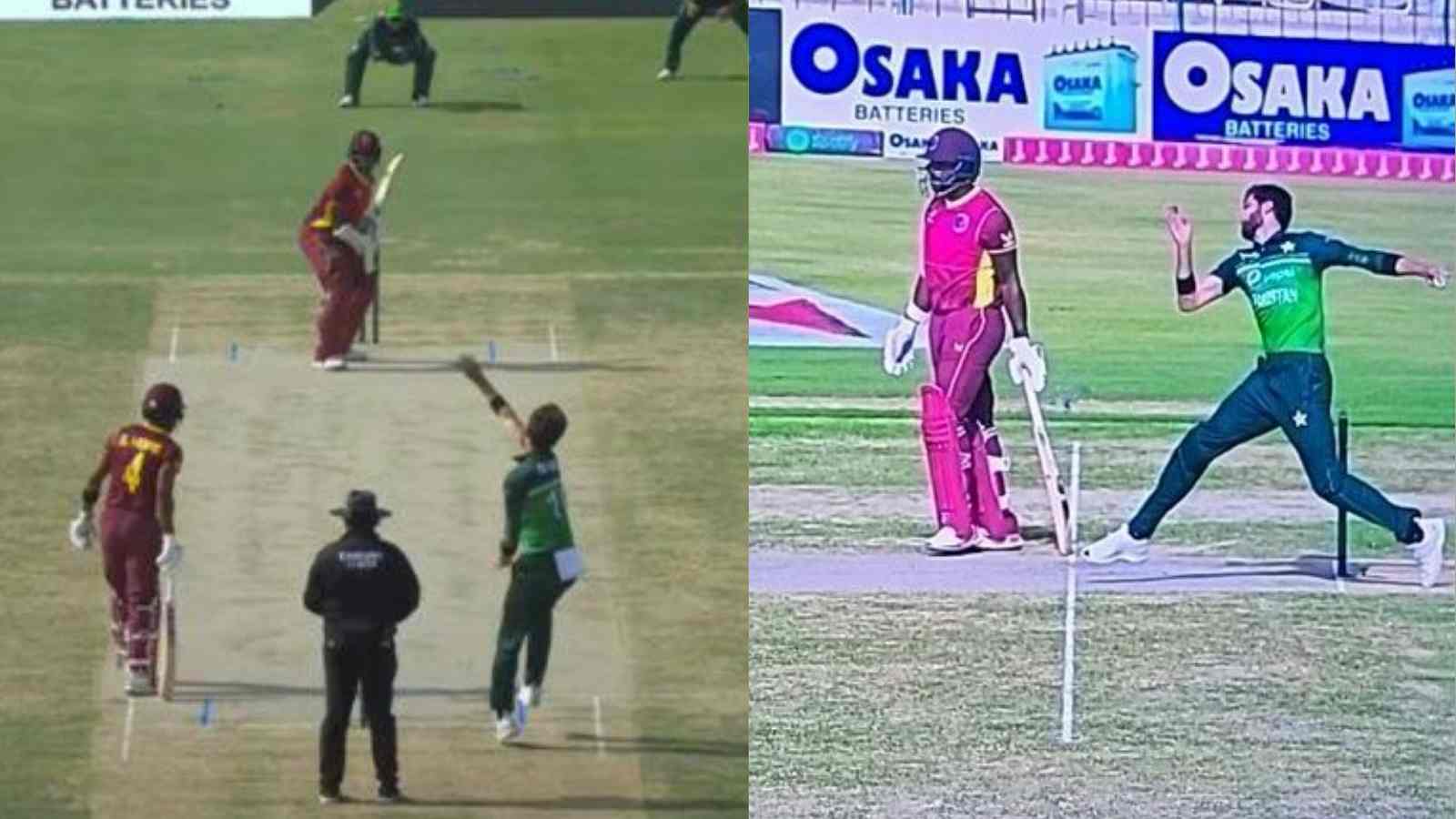 “Huge blunder”- 3rd umpire uses replay of another delivery to check for no-ball in Pak vs WI; a Twitter user shares picture