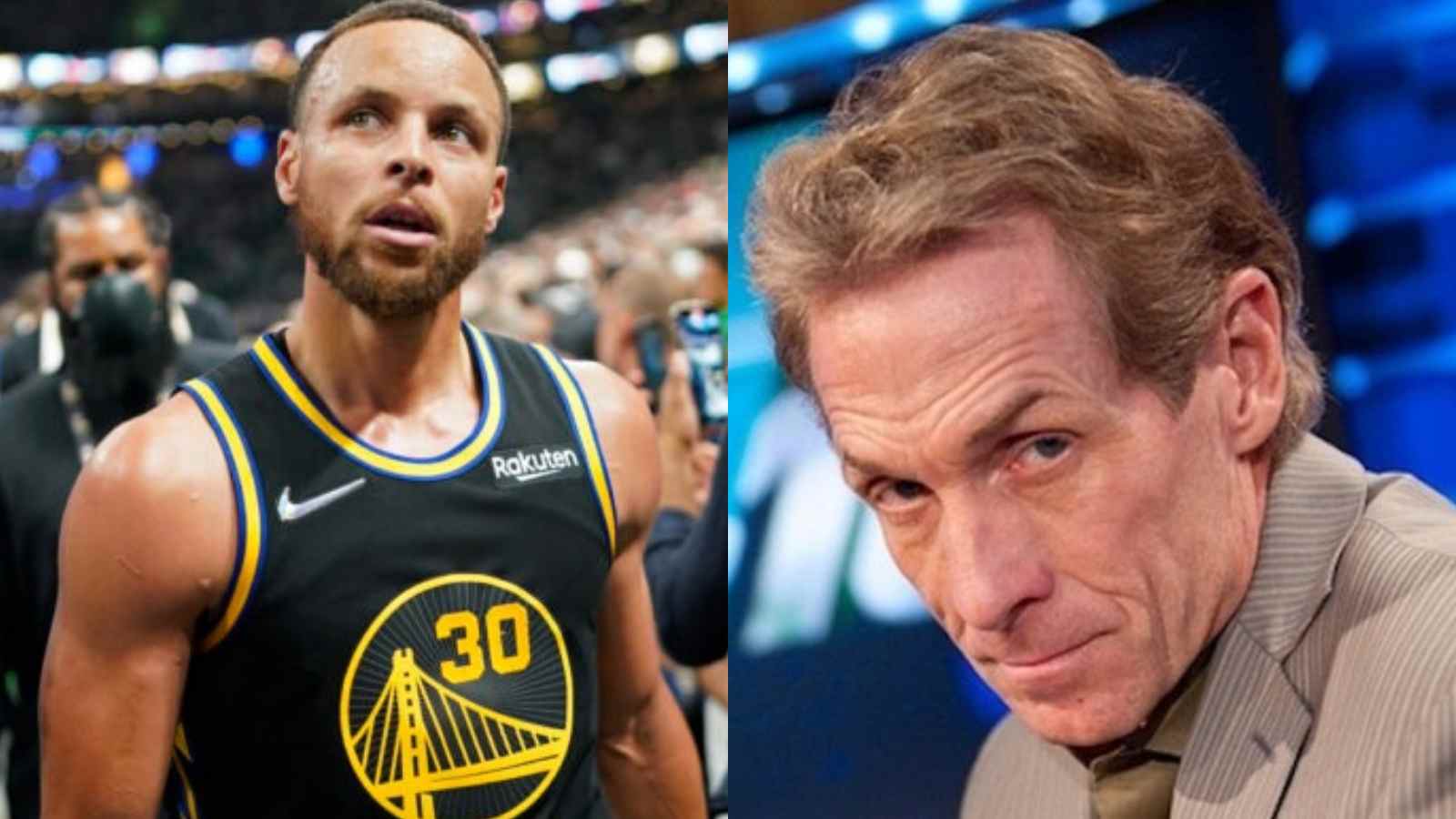 “He got so lightskinned…I couldn’t see him in the series” Fans attack Skip Bayless for becoming the new ‘VILLIAN’ after attacking Stephen Curry in latest rant