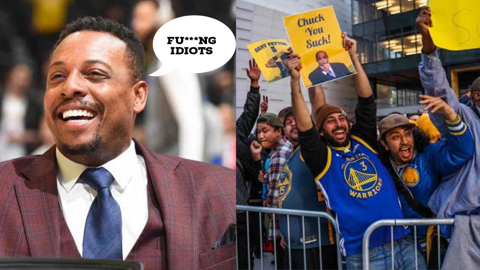 “Look at those F**KING IDIOTS” Paul Pierce brutally disses Warriors fans as Celtics win Game 3 at home