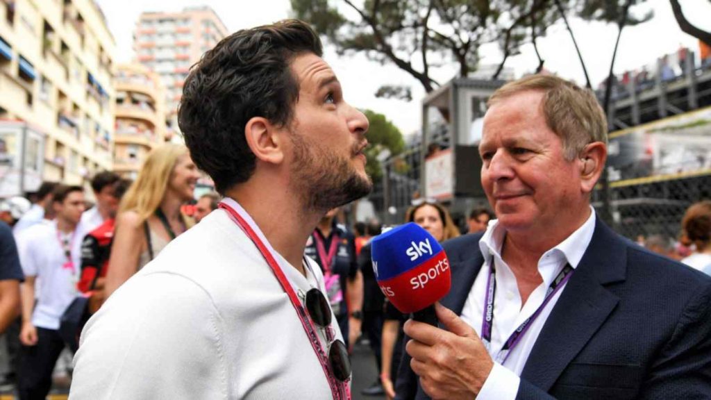 Martin Brundle and Kit Harington