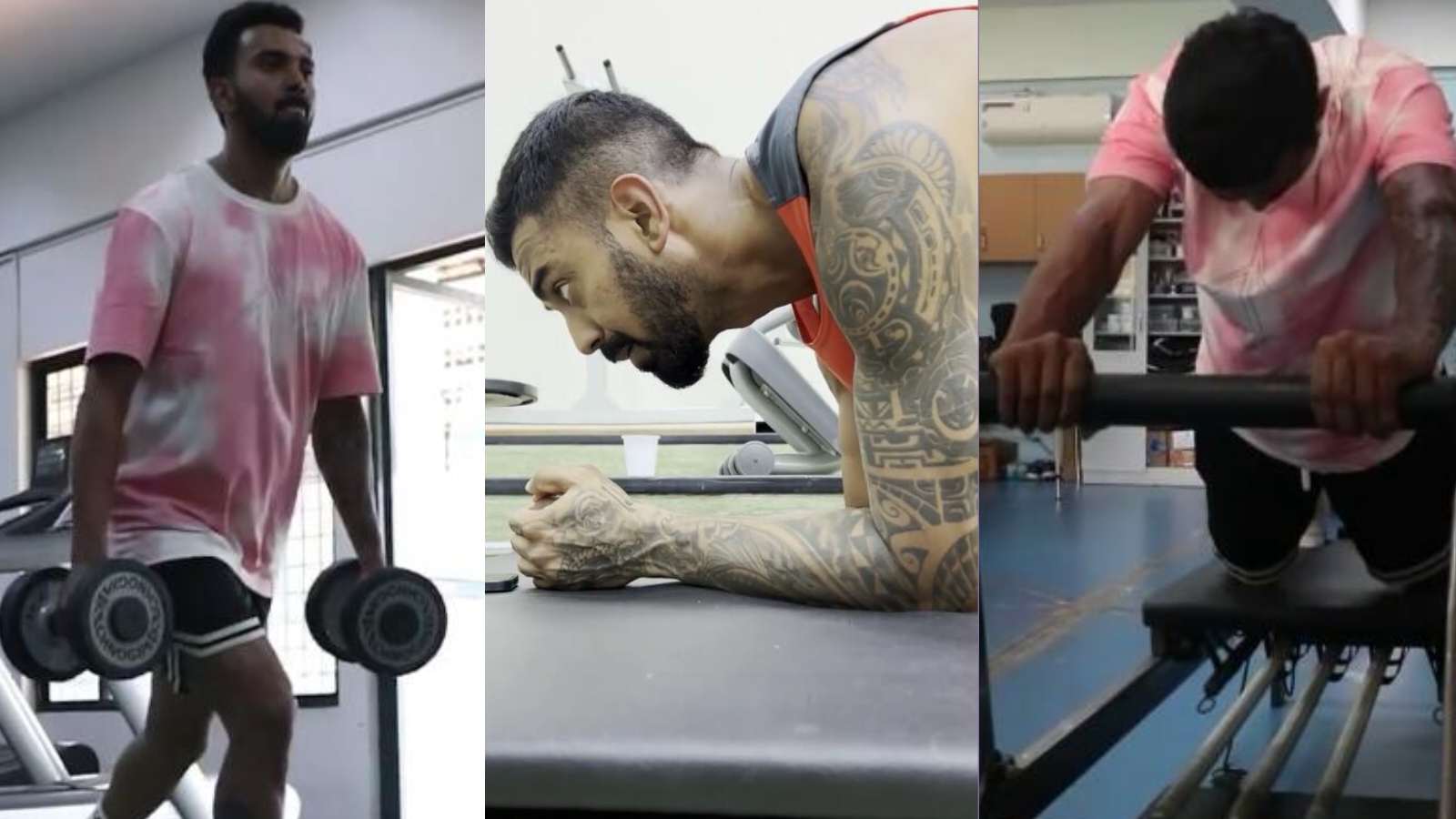 [WATCH]- KL Rahul sweats it out in gym after injury; attempts to get fit before England Test