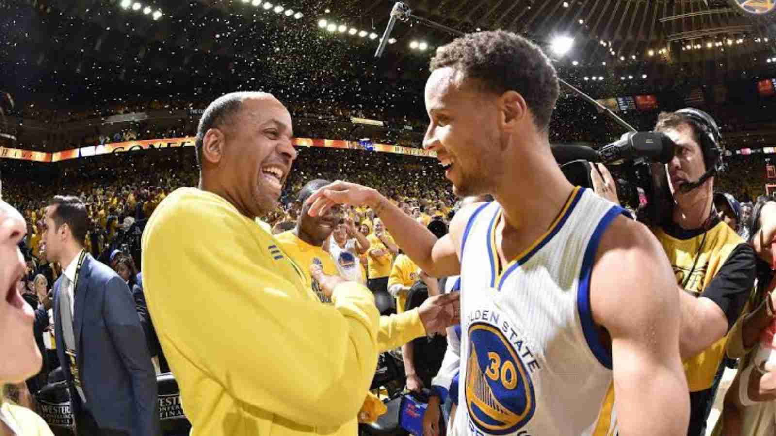 “That is my fu**ing boy” Proud dad Dell dances all alone in TD Garden as Stephen Curry hits heart-wrenching 3-Pointer to win Game 4 