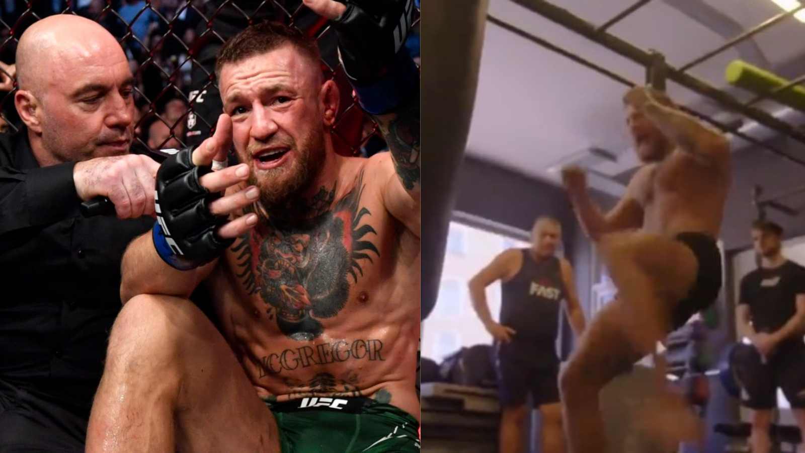 WATCH: Conor McGregor fearlessly throw his first kick since his gruesome injury at UFC 264