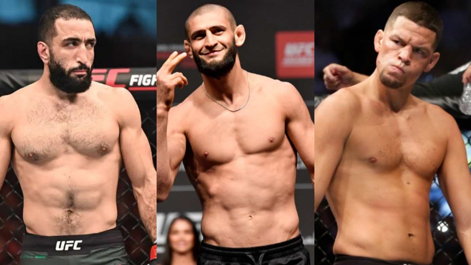 Khamzat Chimaev wants to face Nate Diaz and Belal Muhammad within an astounding 3-month span