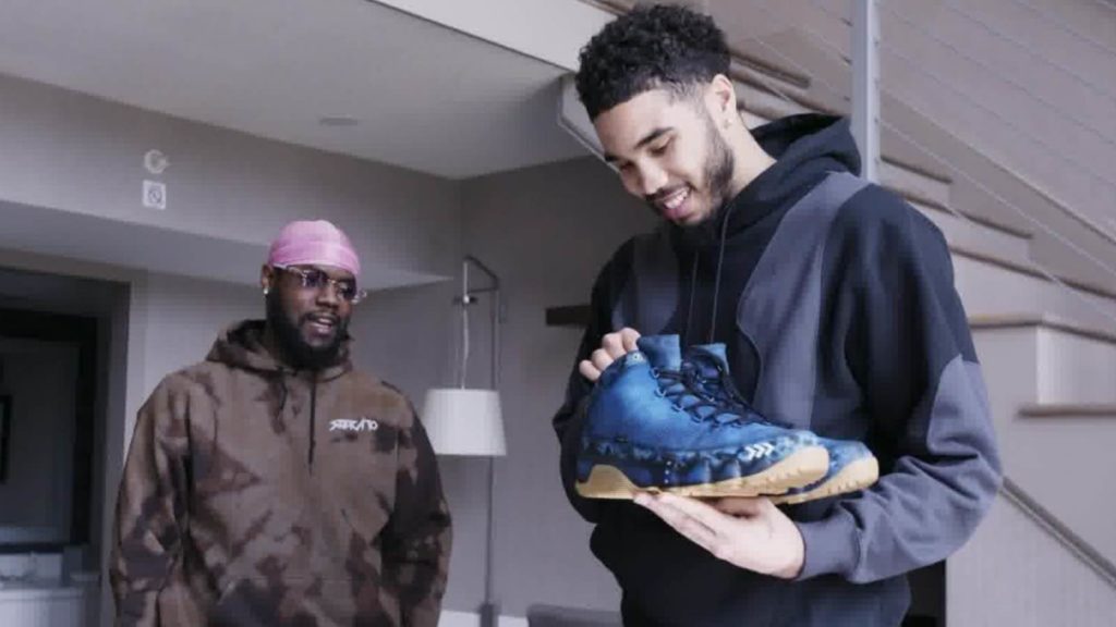 Jayson Tatum With Maverick Sneakers