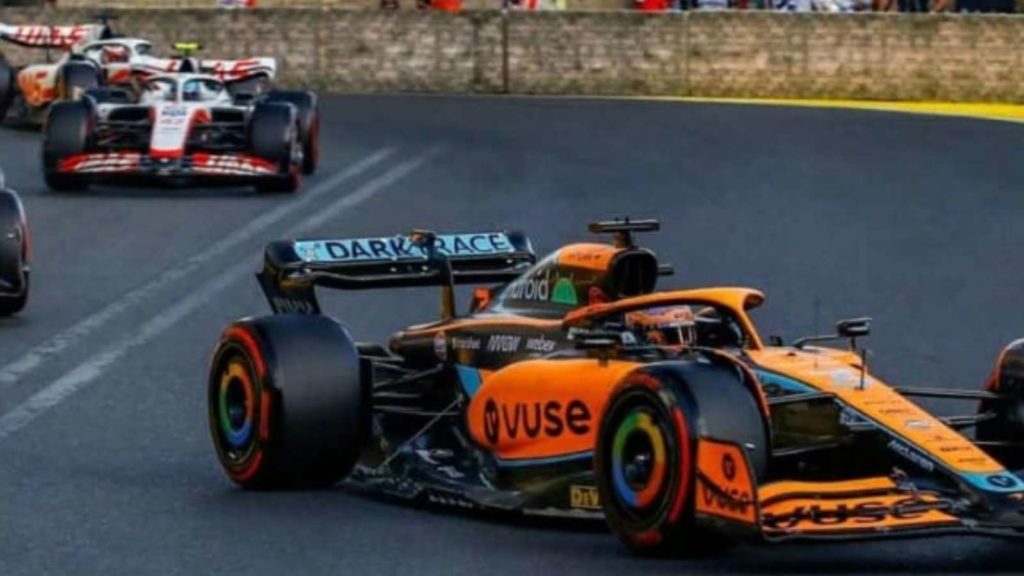 Daniel Ricciardo and Lando Norris