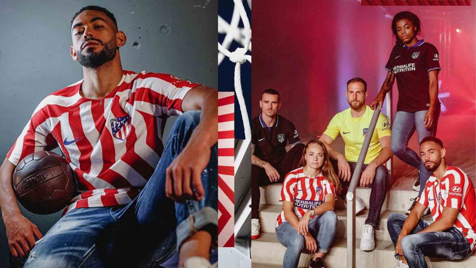 Atletico Madrid release their home and away kits for the 2022-23 season