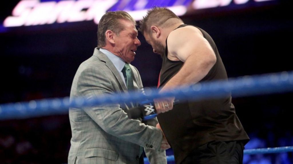 Kevin Owens attacks Vince McMahon