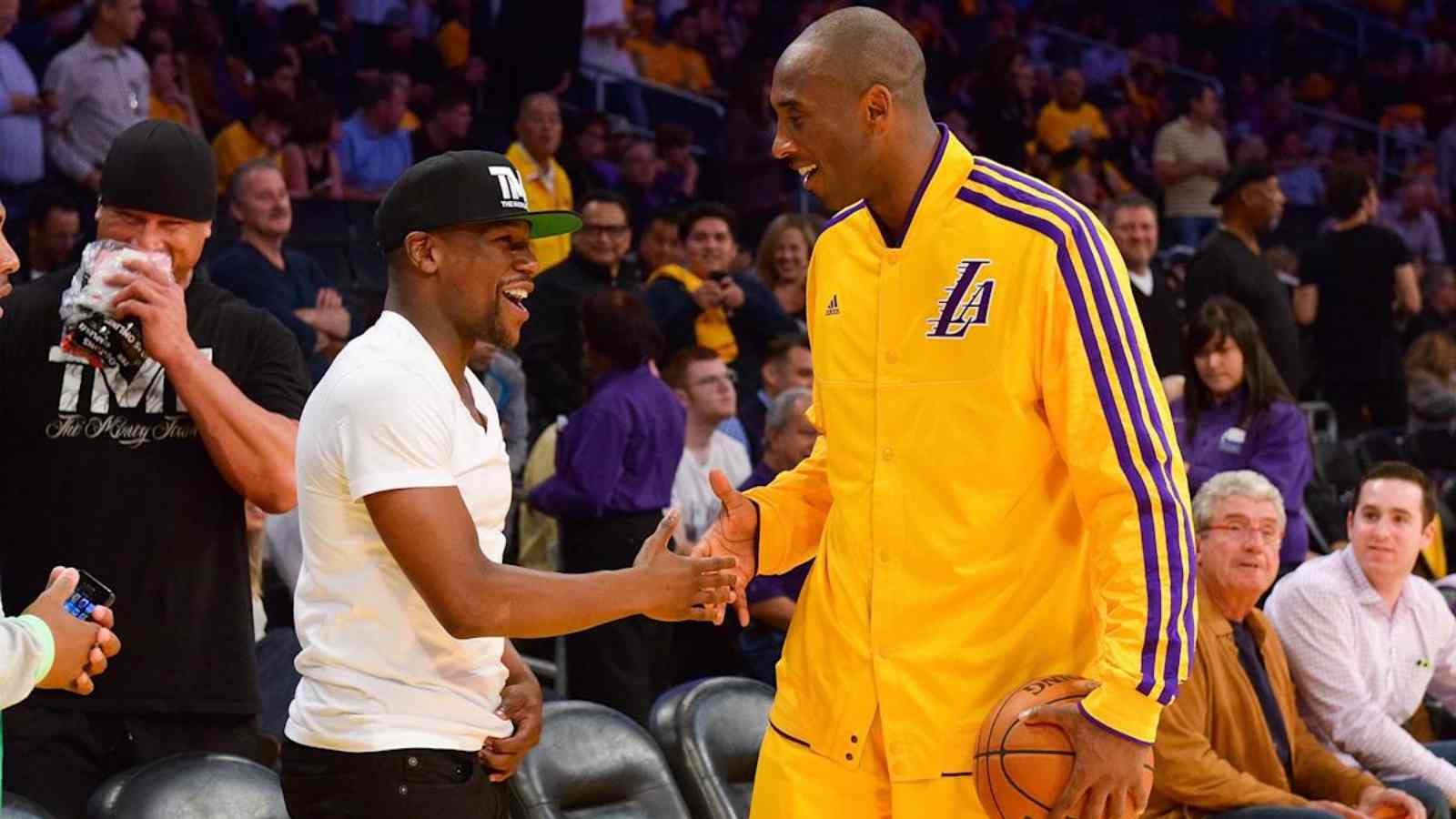 Floyd Mayweather and Kobe Bryant in 2016