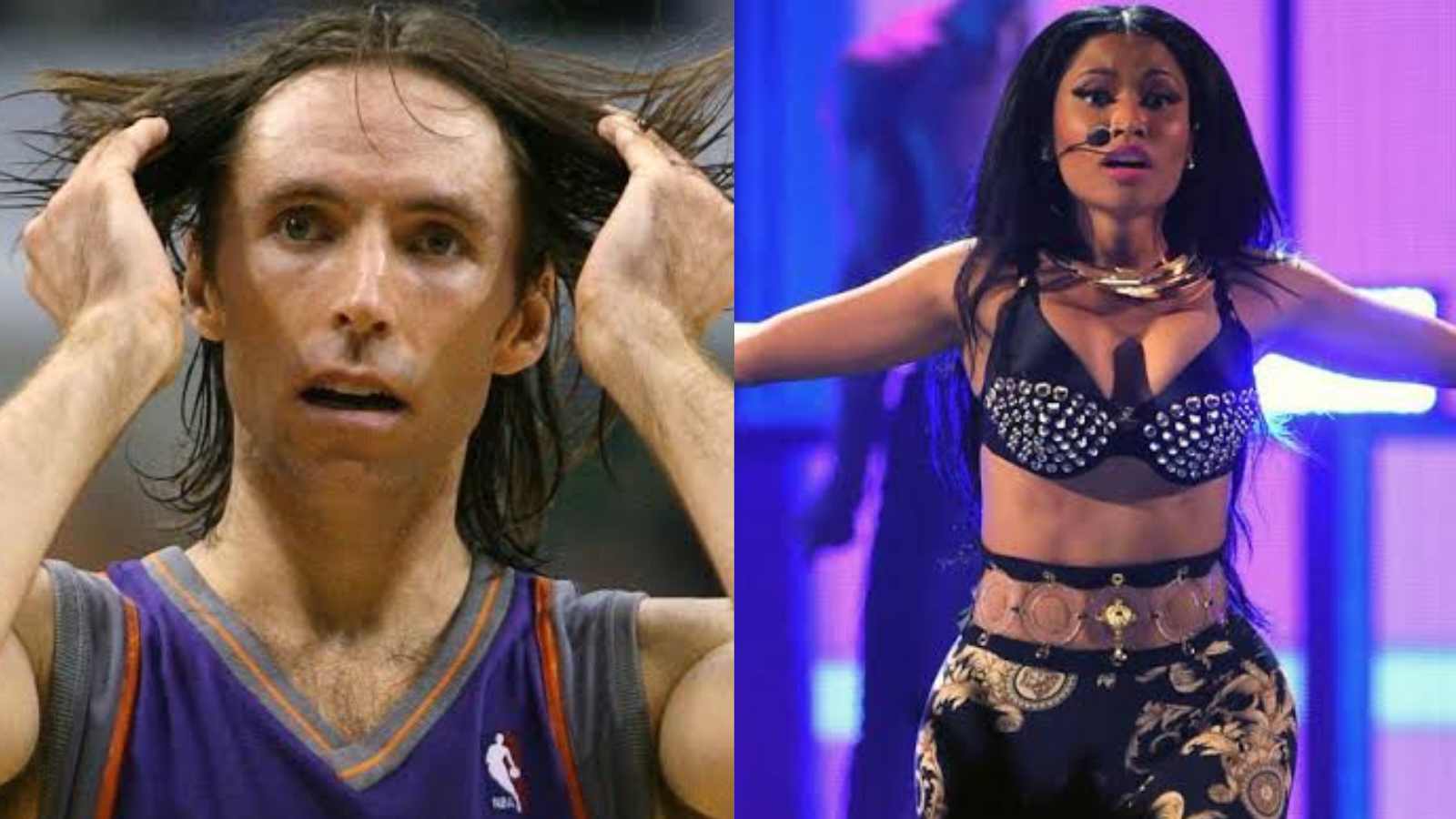 “That the same expression he made when Nets were clean swept” Steve Nash lost all senses when Nicki Minaj gave him a lap dance