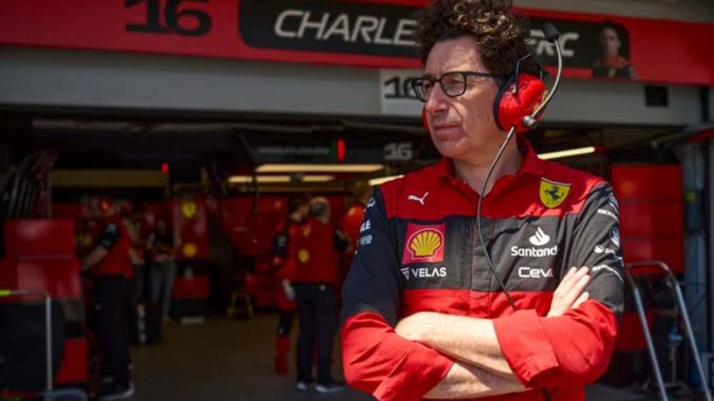 Ferrari team principal Mattia Binotto