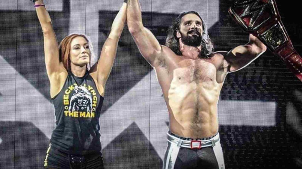 Seth Rollins and Becky Lynch