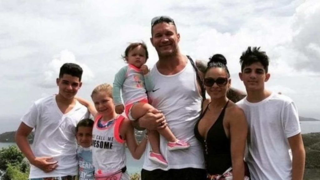 Randy Orton with his family