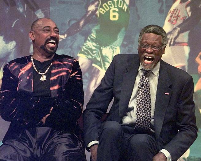 Wilt Chamberlain and Bill Russell