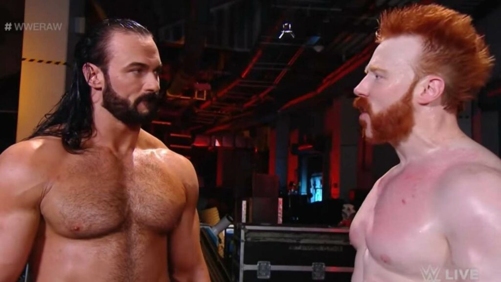 Drew mcintyre and sheamus backstage