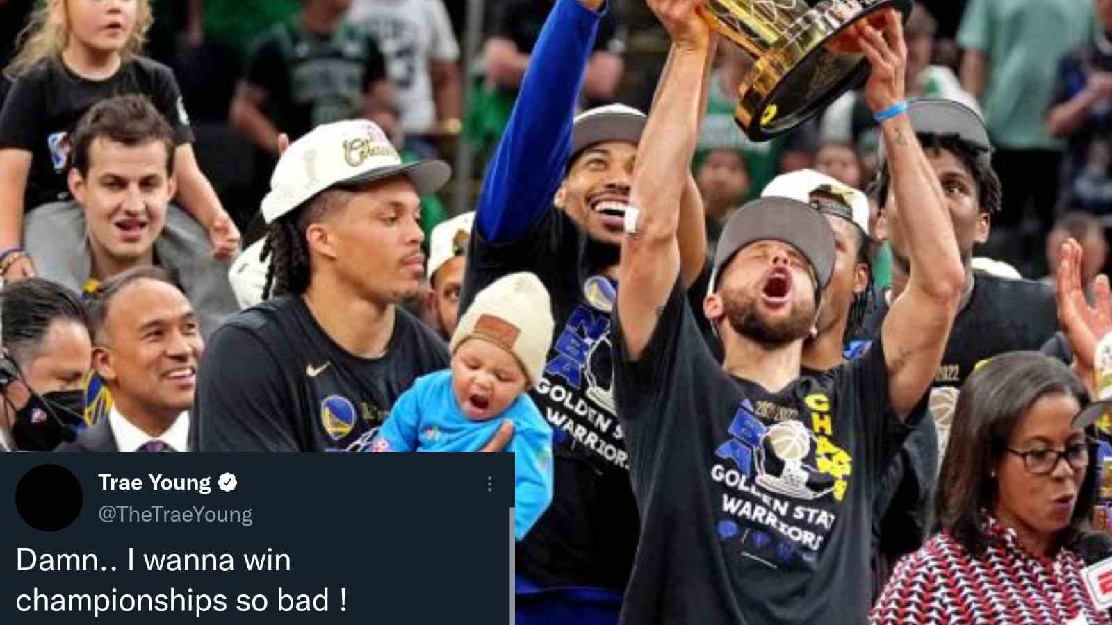 “I wanna win championships so bad” NBA World reacts to Warriors clinching 4th NBA Championship in 8 years