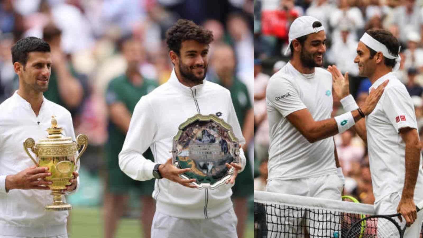 “I can’t compare myself to them” Matteo Berrettini humbly denies comparison to the likes of Novak Djokovic and Roger Federer after reaching a 4th consecutive grass-court Final