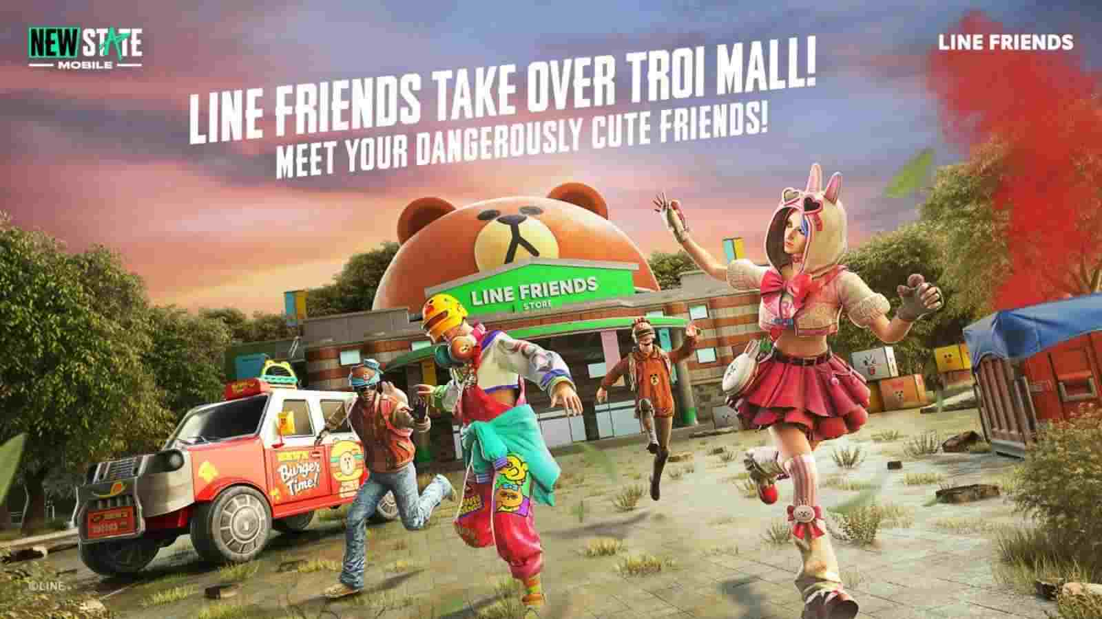 PUBG New State Mobile collaborates with Line Friends in June update