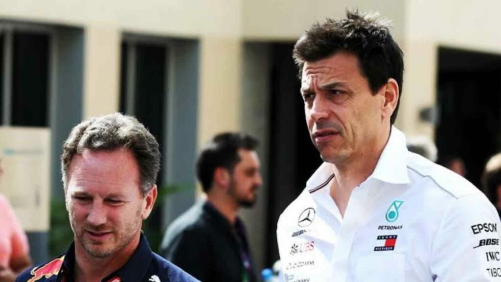 Christian Horner(on the left) and Toto Wolff(on the right)