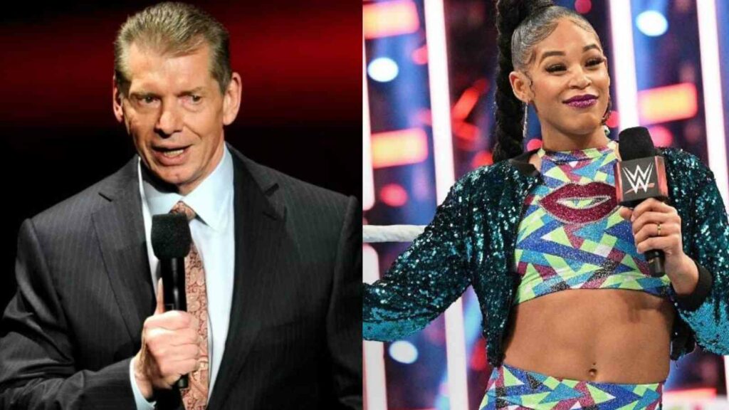 Bianca Belair and Vince McMahon