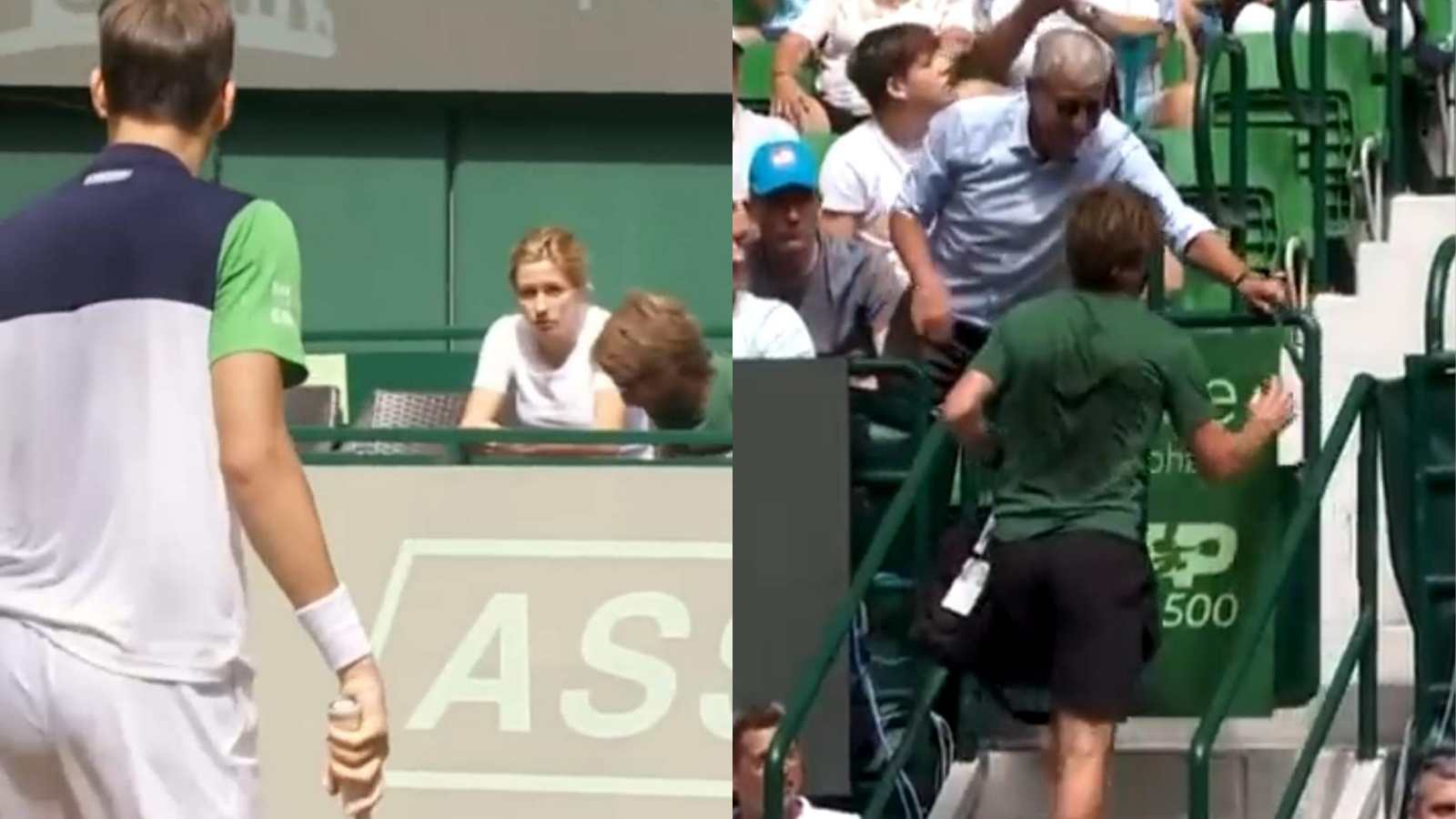 WATCH: Daniil Medvedev’s coach leaves the court mid-match after the Russian’s horrible behaviour