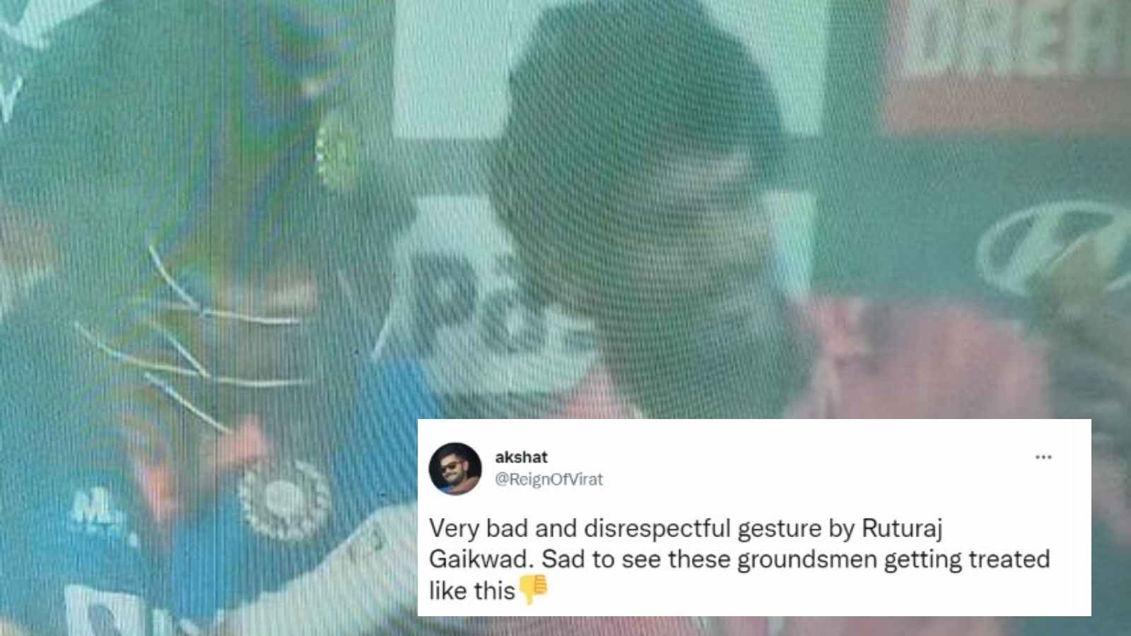 WATCH: “Shame on you”- Fans slam CSK when Ruturaj Gaikwad ‘mistreated’ groundsman who came to take selfie