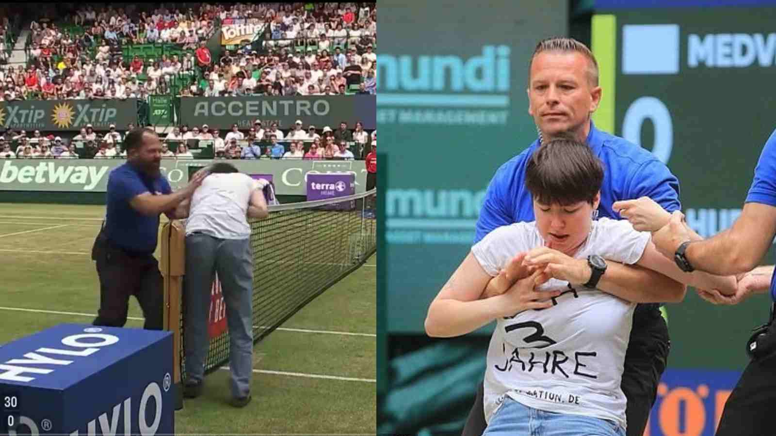 WATCH: Court invasion in the final of the Halle Open raises questions about players’ security in tennis