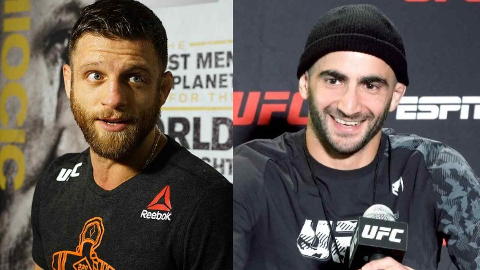 Calvin Kattar and Giga Chikadze share a wholesome drink following former’s UFC on ESPN 37 loss