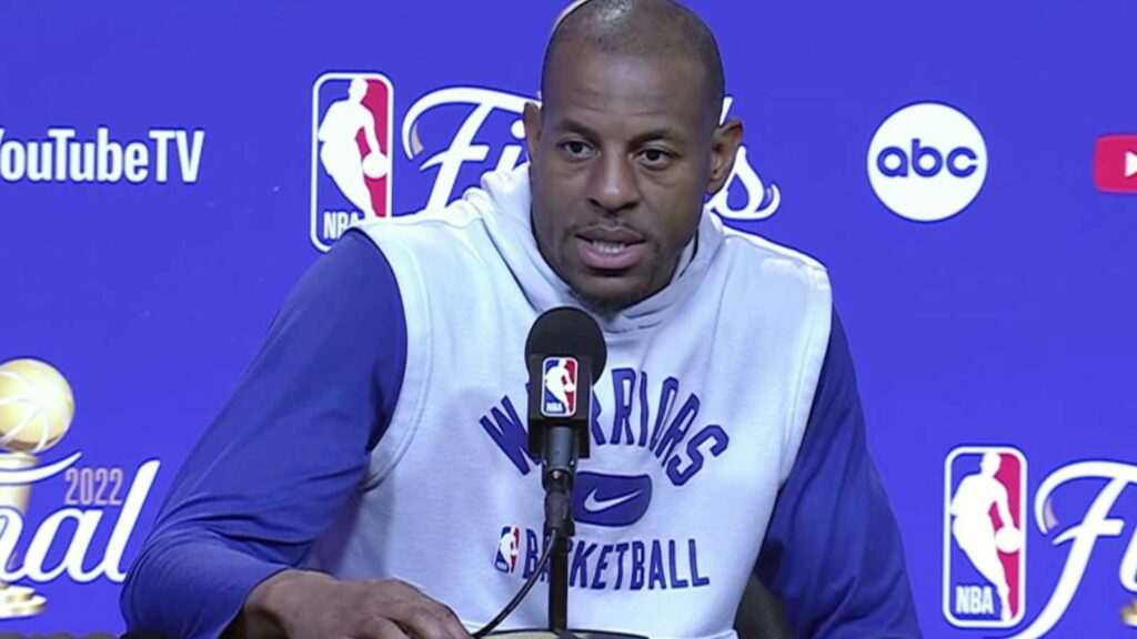 Andre Iguodala at his press conference