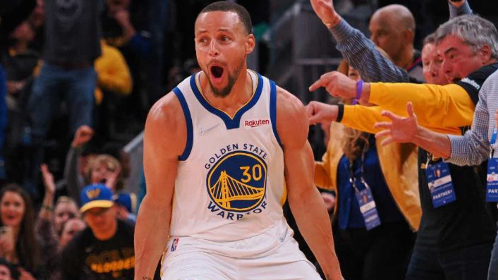 Stephen Curry hyped up