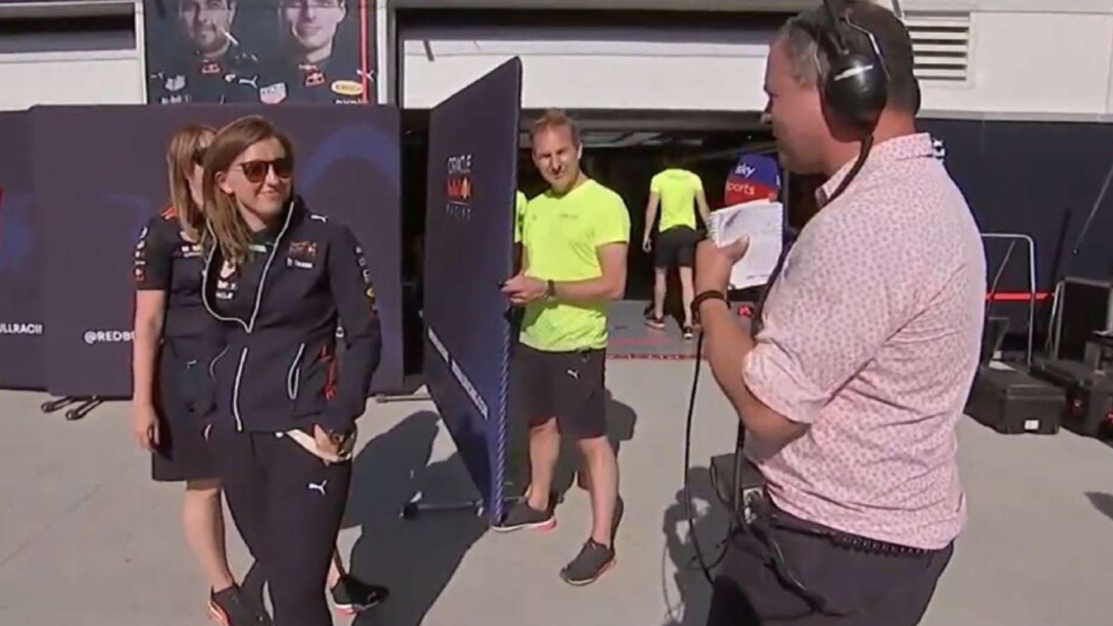 Canadian Police Dogs search Red Bull’s garage after Max Verstappen’s victory in Montreal