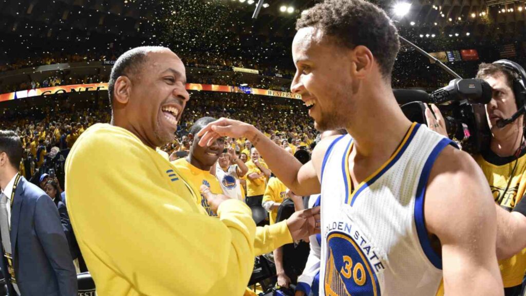 Dell Curry and Stephen Curry