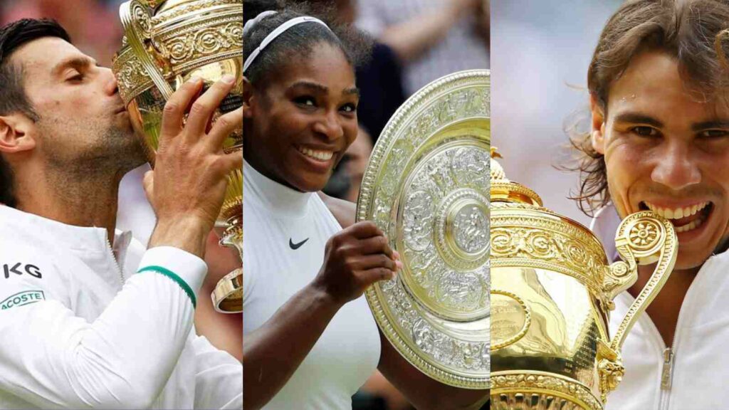 Novak Djokovic, Serena Williams, and Rafael Nadal